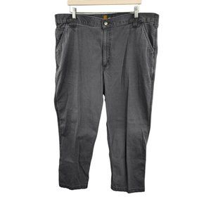 Carhartt Men's Rugged Flex Rigby Dungaree Pant 102291 Gravel Gray Stretch‎ 42/28